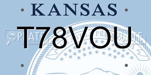 T78VOU Kansas License Plate