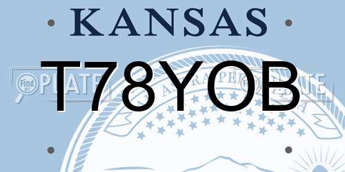 T78YOB Kansas License Plate