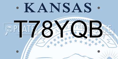 T78YQB Kansas License Plate
