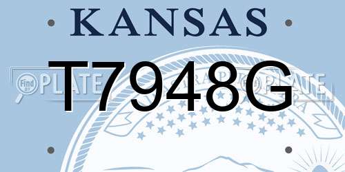 T7948G Kansas License Plate