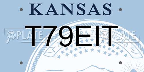 T79EIT Kansas License Plate