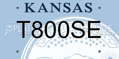 T800SE Kansas License Plate