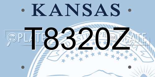 T8320Z Kansas License Plate