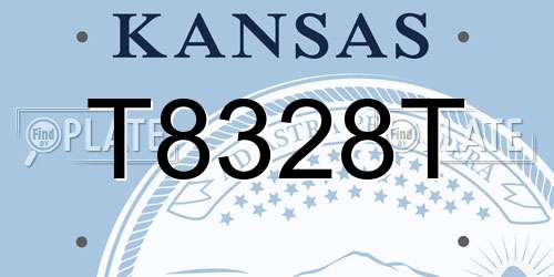 T8328T Kansas License Plate