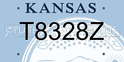 T8328Z Kansas License Plate