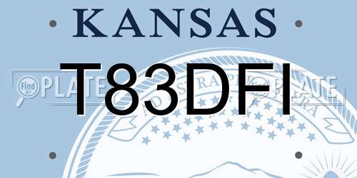 T83DFI Kansas License Plate