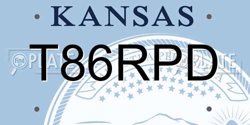T86RPD Kansas License Plate