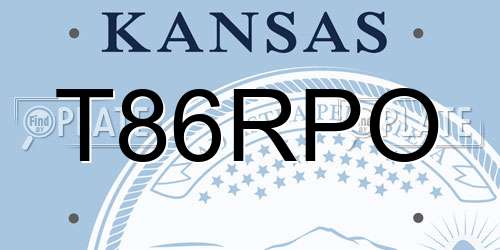 T86RPO Kansas License Plate