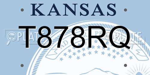 T878RQ Kansas License Plate