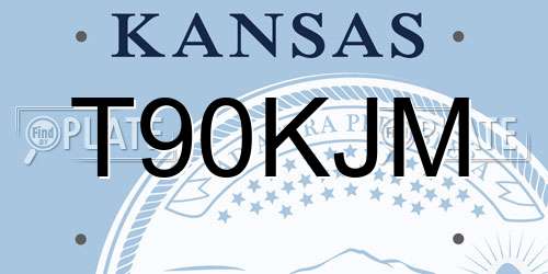 T90KJM Kansas License Plate