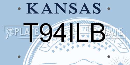 T94ILB Kansas License Plate