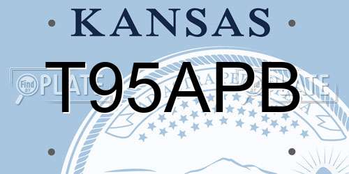 T95APB Kansas License Plate