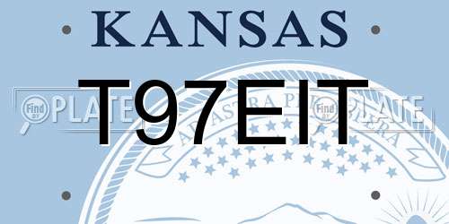 T97EIT Kansas License Plate