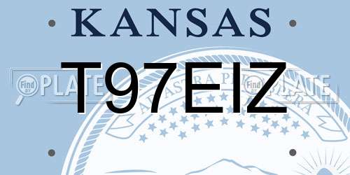T97EIZ Kansas License Plate