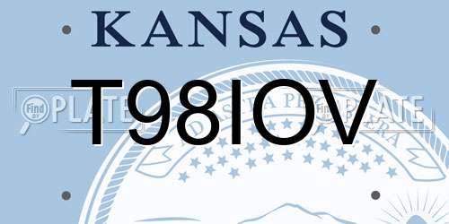 T98IOV Kansas License Plate