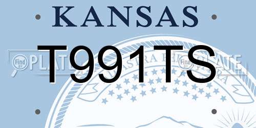 T991TS Kansas License Plate