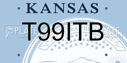 T99ITB Kansas License Plate