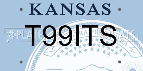 T99ITS Kansas License Plate