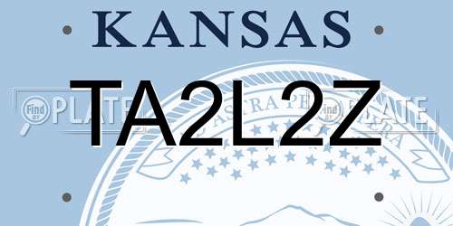 TA2L2Z Kansas License Plate
