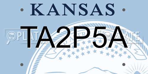 TA2P5A Kansas License Plate