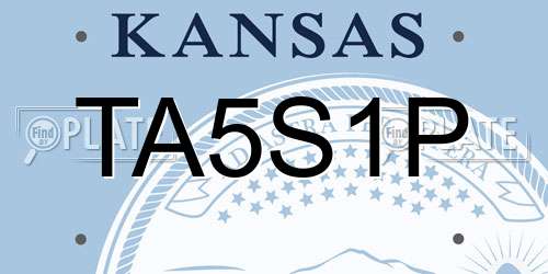 TA5S1P Kansas License Plate