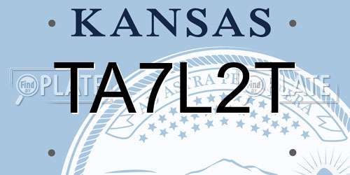 TA7L2T Kansas License Plate