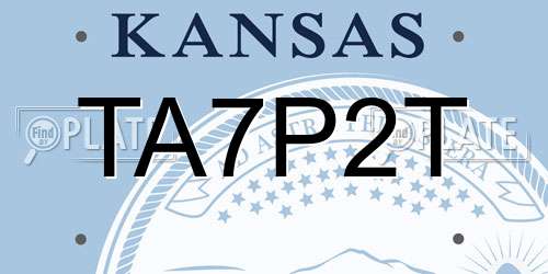 TA7P2T Kansas License Plate