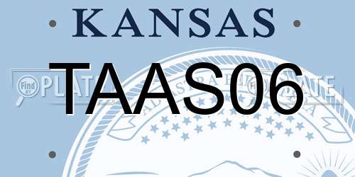 TAAS06 Kansas License Plate