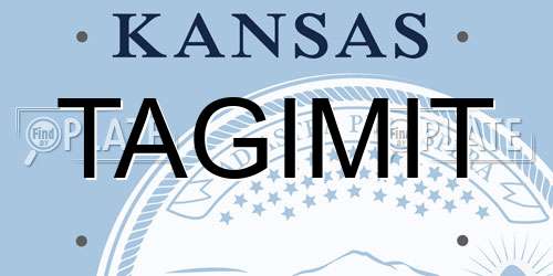 TAGIMIT Kansas License Plate