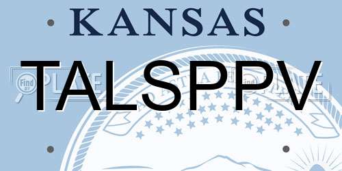 TALSPPV Kansas License Plate