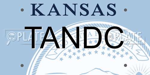 TANDC Kansas License Plate