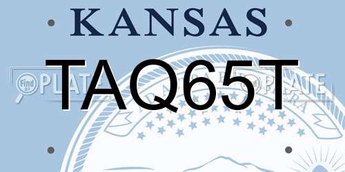 TAQ65T Kansas License Plate