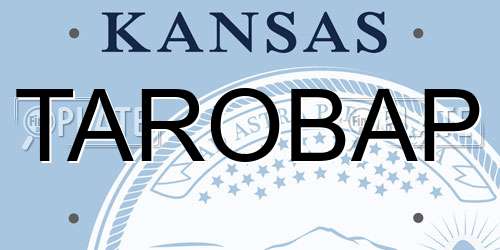 TAROBAP Kansas License Plate