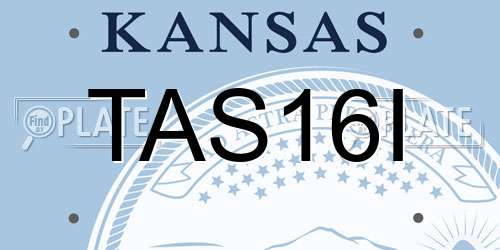 TAS16I Kansas License Plate