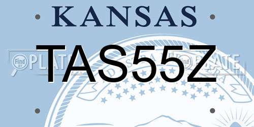 TAS55Z Kansas License Plate