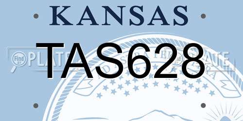 TAS628 Kansas License Plate