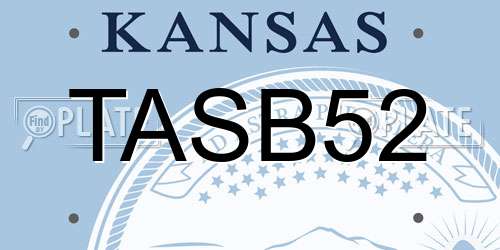 TASB52 Kansas License Plate