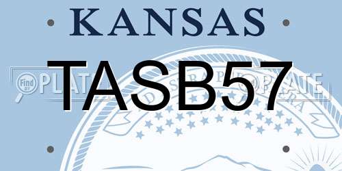 TASB57 Kansas License Plate