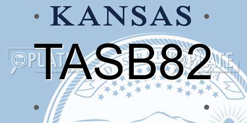 TASB82 Kansas License Plate
