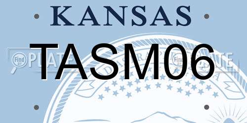 TASM06 Kansas License Plate