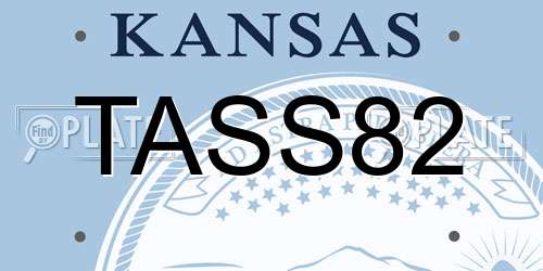 TASS82 Kansas License Plate