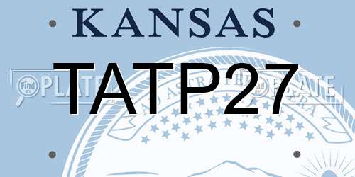 TATP27 Kansas License Plate