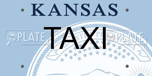TAXI Kansas License Plate
