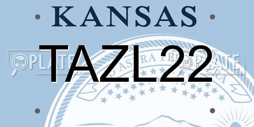 TAZL22 Kansas License Plate