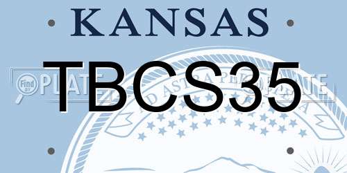 TBCS35 Kansas License Plate