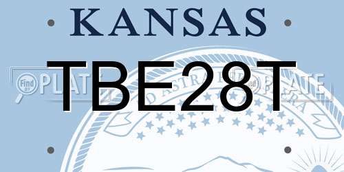 TBE28T Kansas License Plate