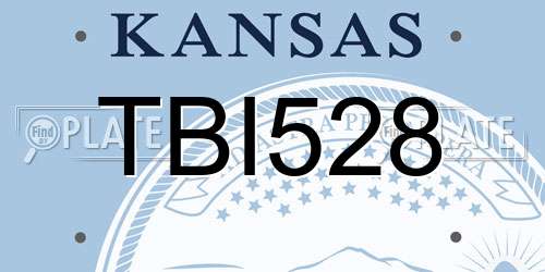 TBI528 Kansas License Plate