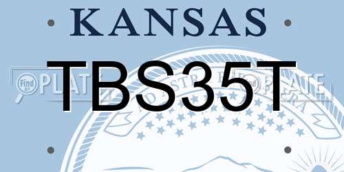 TBS35T Kansas License Plate