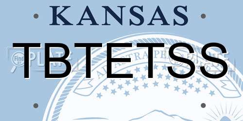 TBTETSS Kansas License Plate