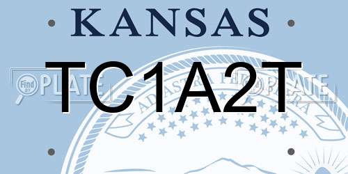 TC1A2T Kansas License Plate